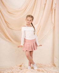 Girl shoulder detail top