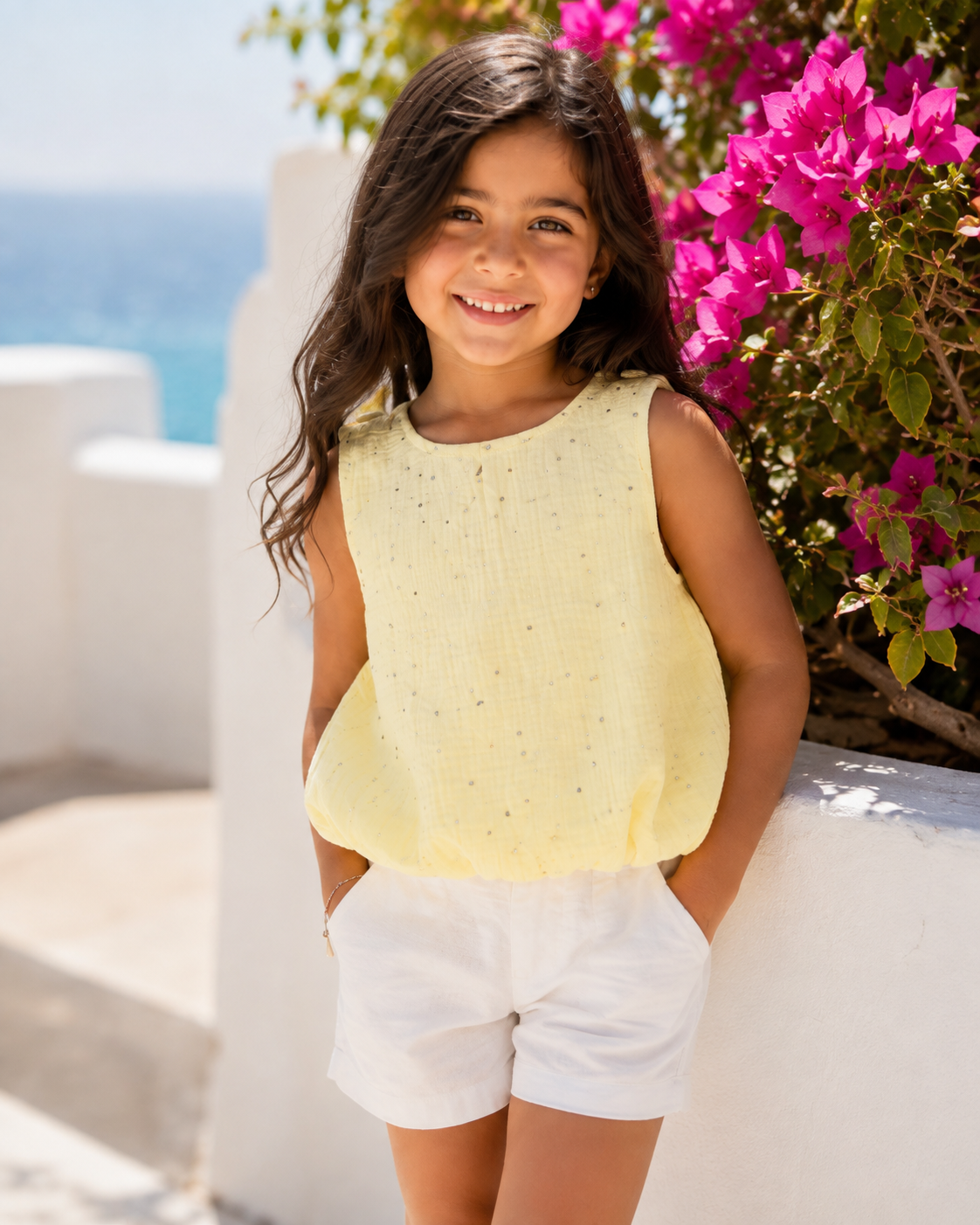 Sparkling Ruffle Crop Top