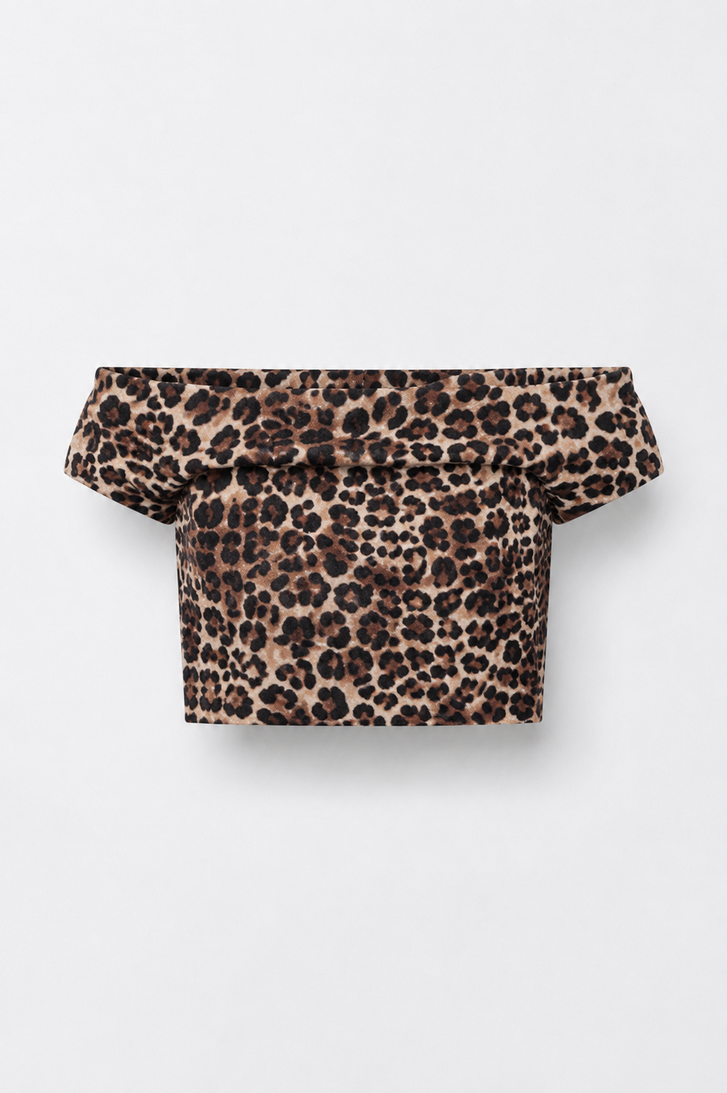 Girl leopard assymetric top