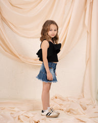 Girl big ruffle top