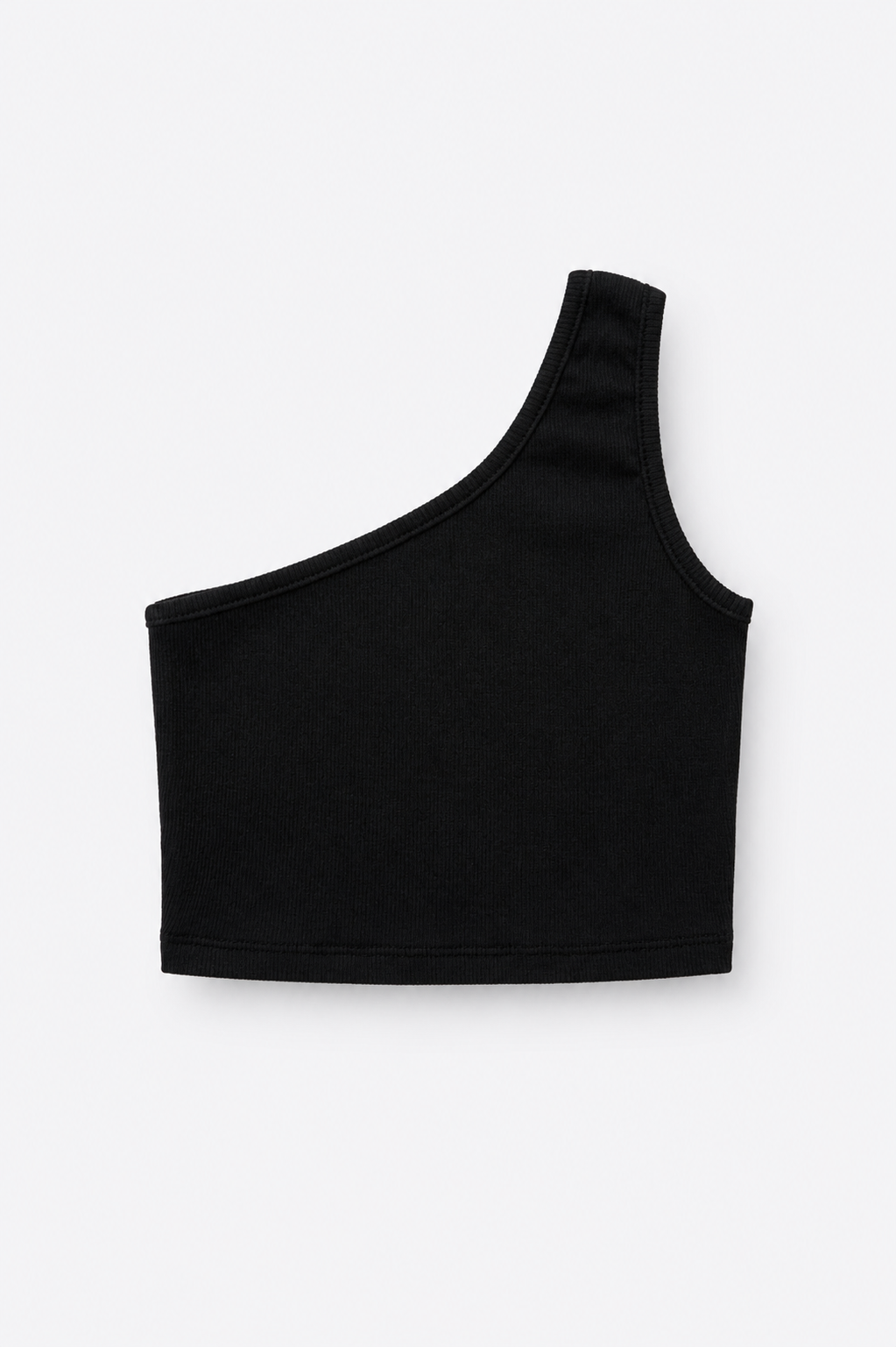 Essential One-Shoulder Ribbed Top