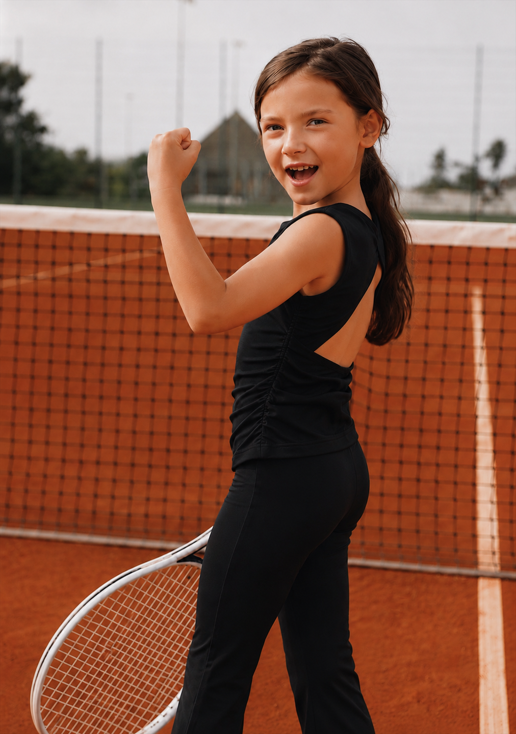 Girl sport backless top