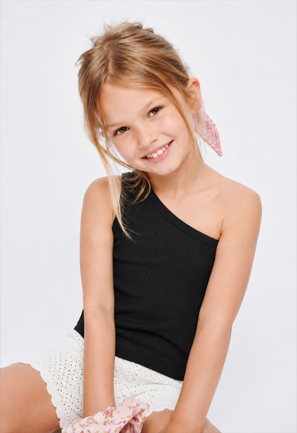 Girl one shoulder top