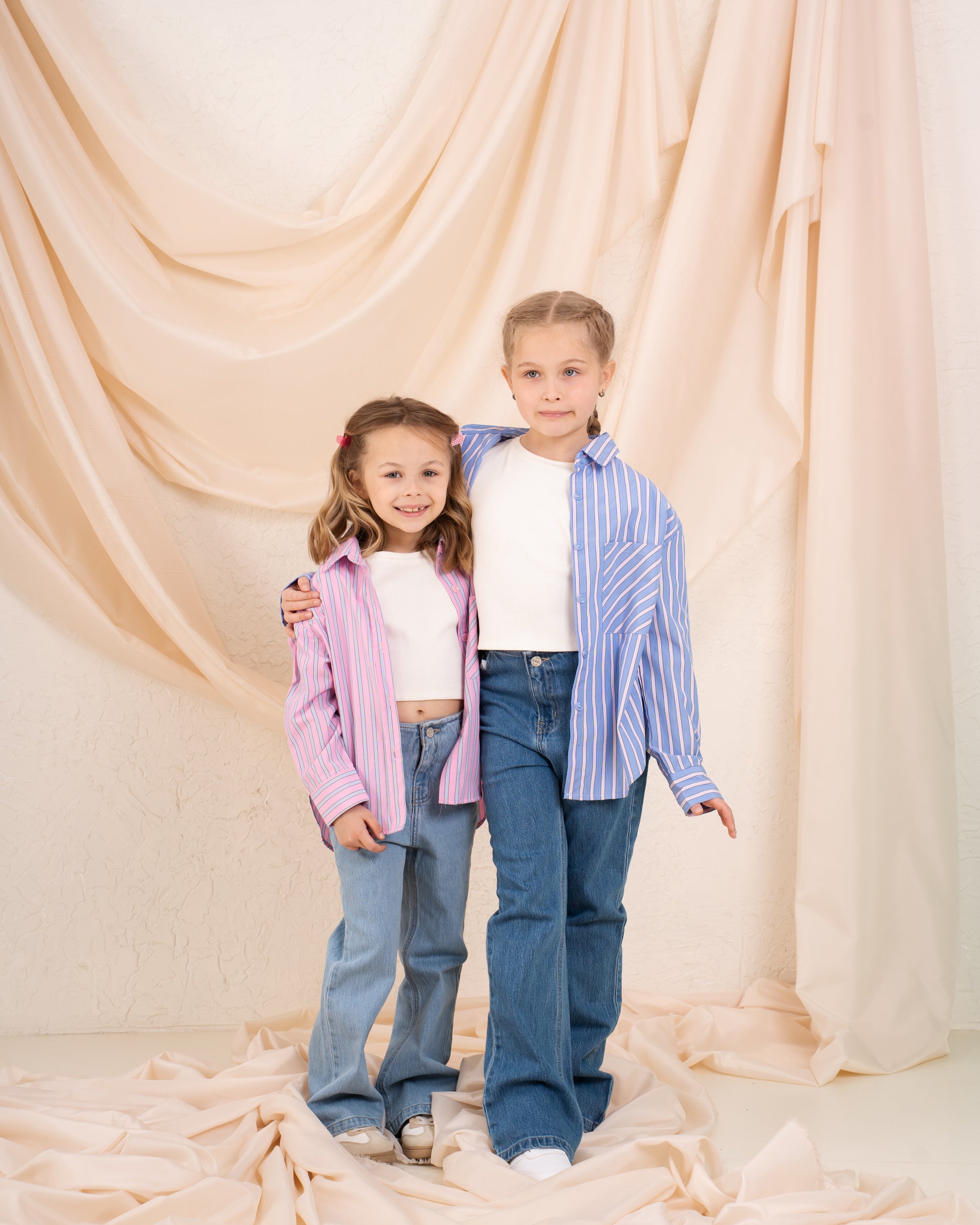 Girl Two Pcs Tank and Shirt