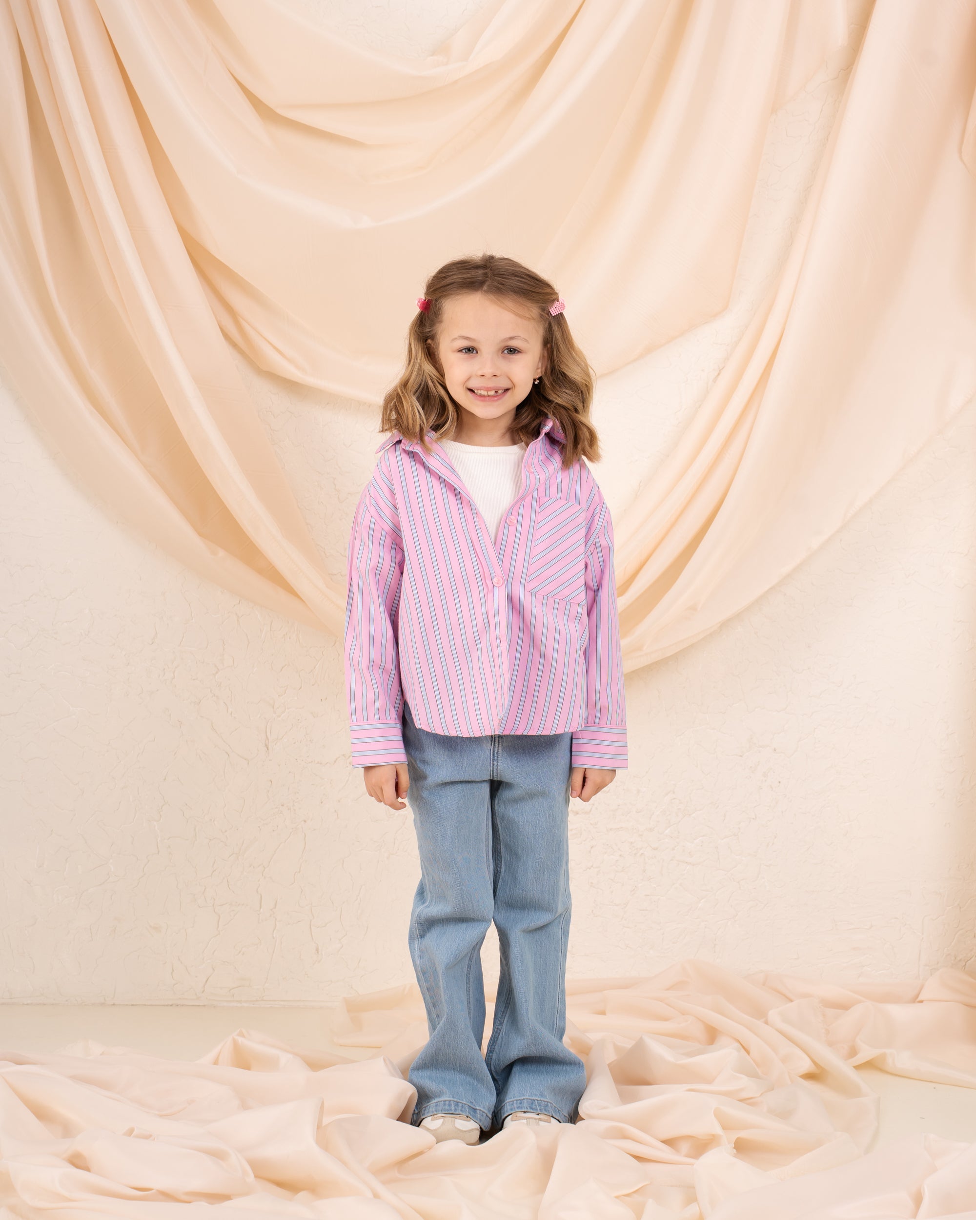 Girl Two Pcs Tank and Shirt