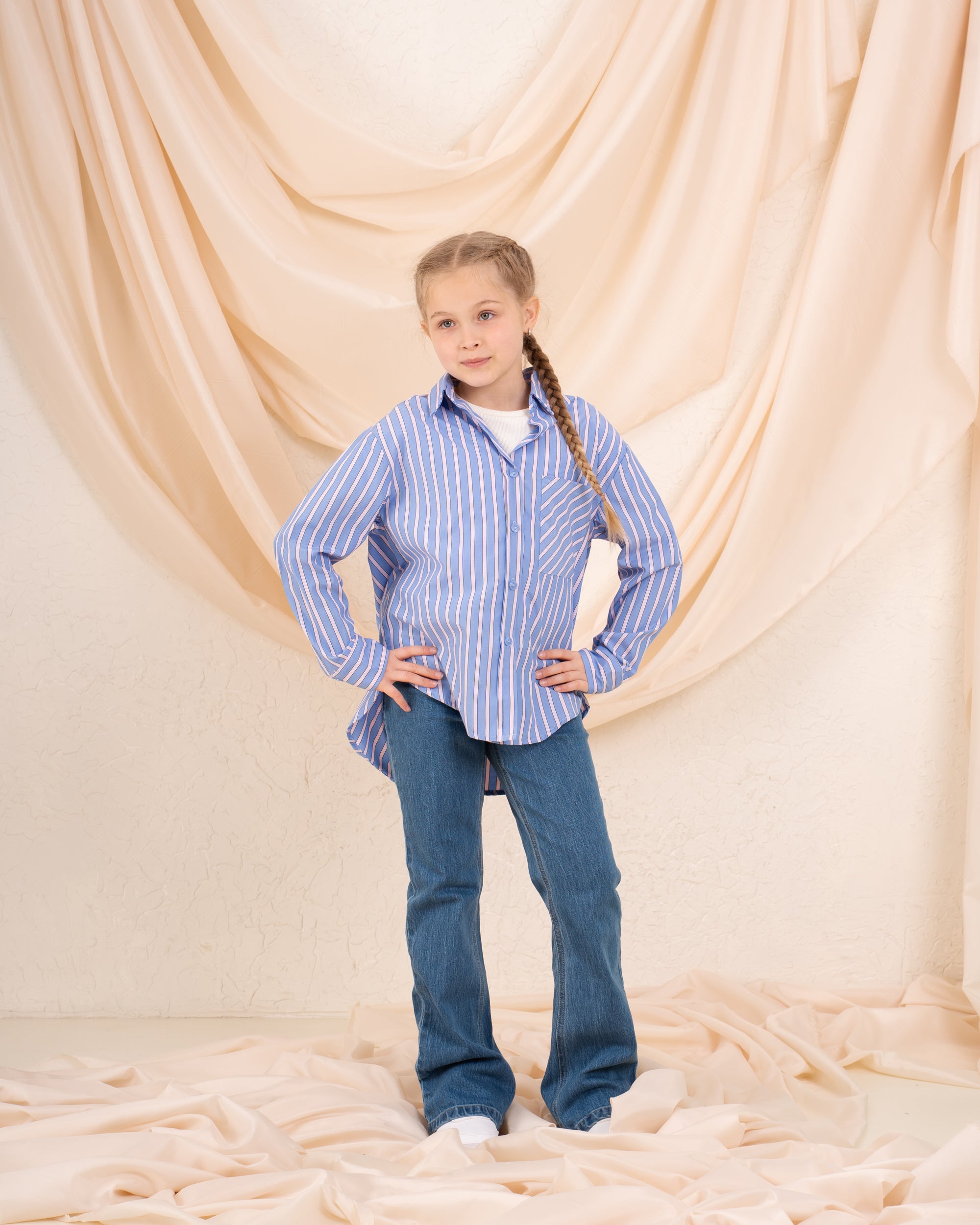 Girl Two Pcs Tank and Shirt