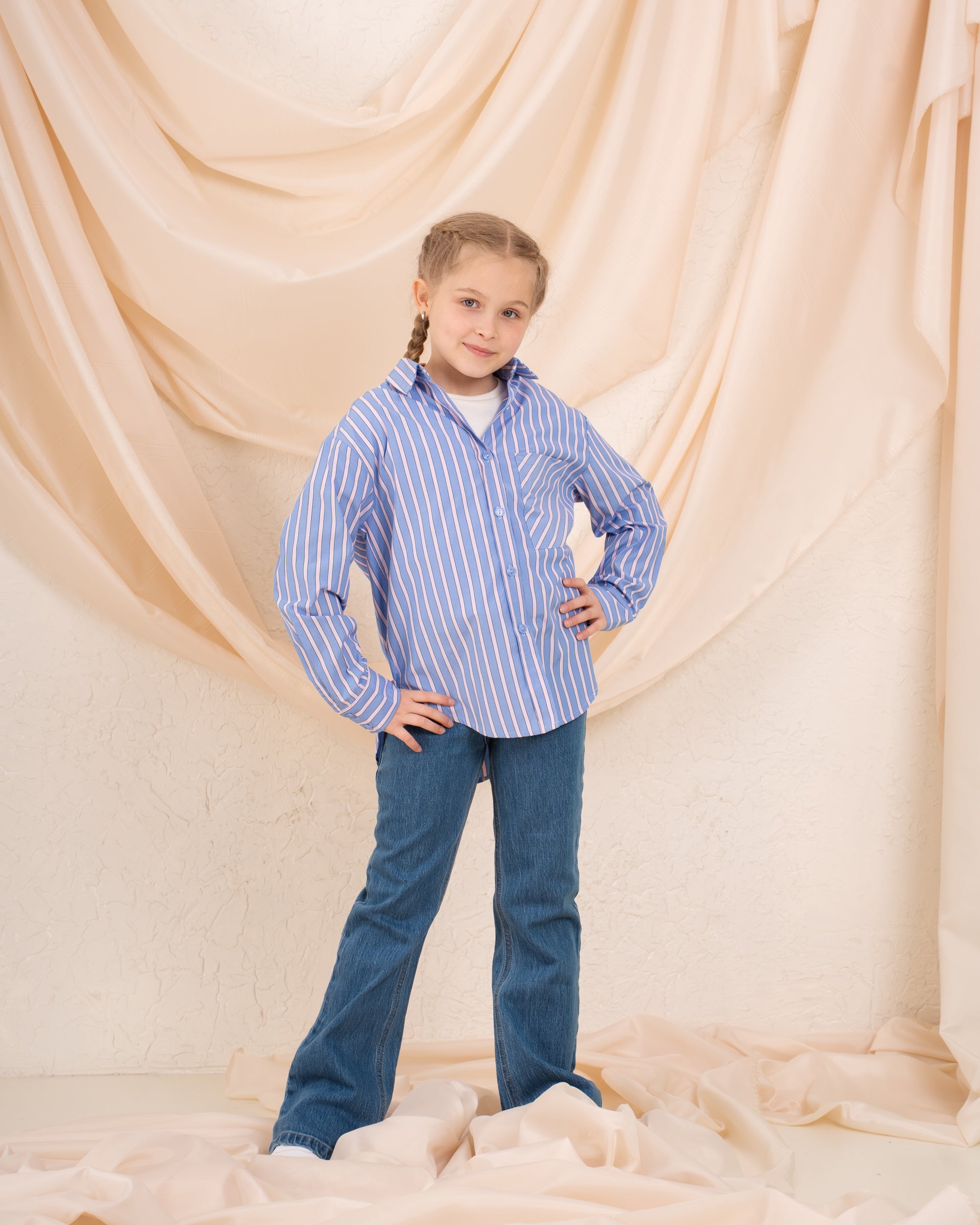 Girl Two Pcs Tank and Shirt