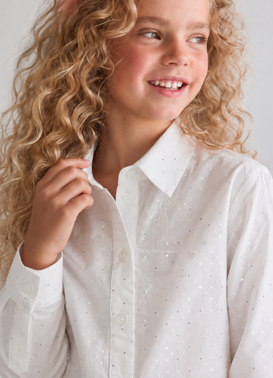 Girl sparkled shirt
