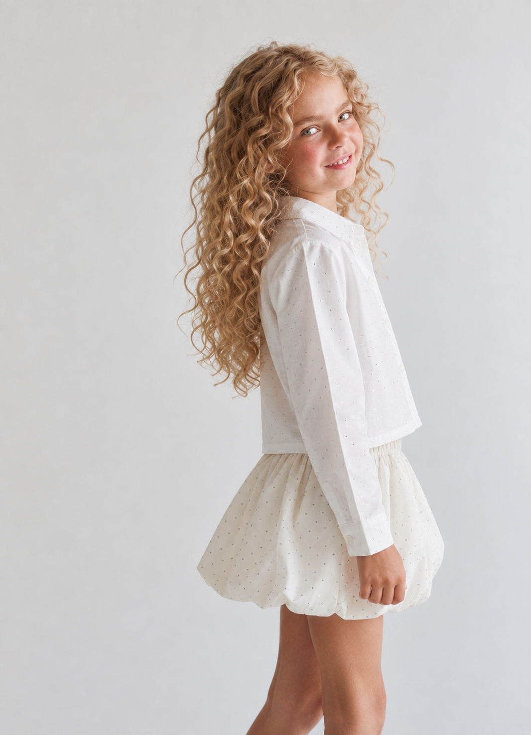 Girl sparkled shirt