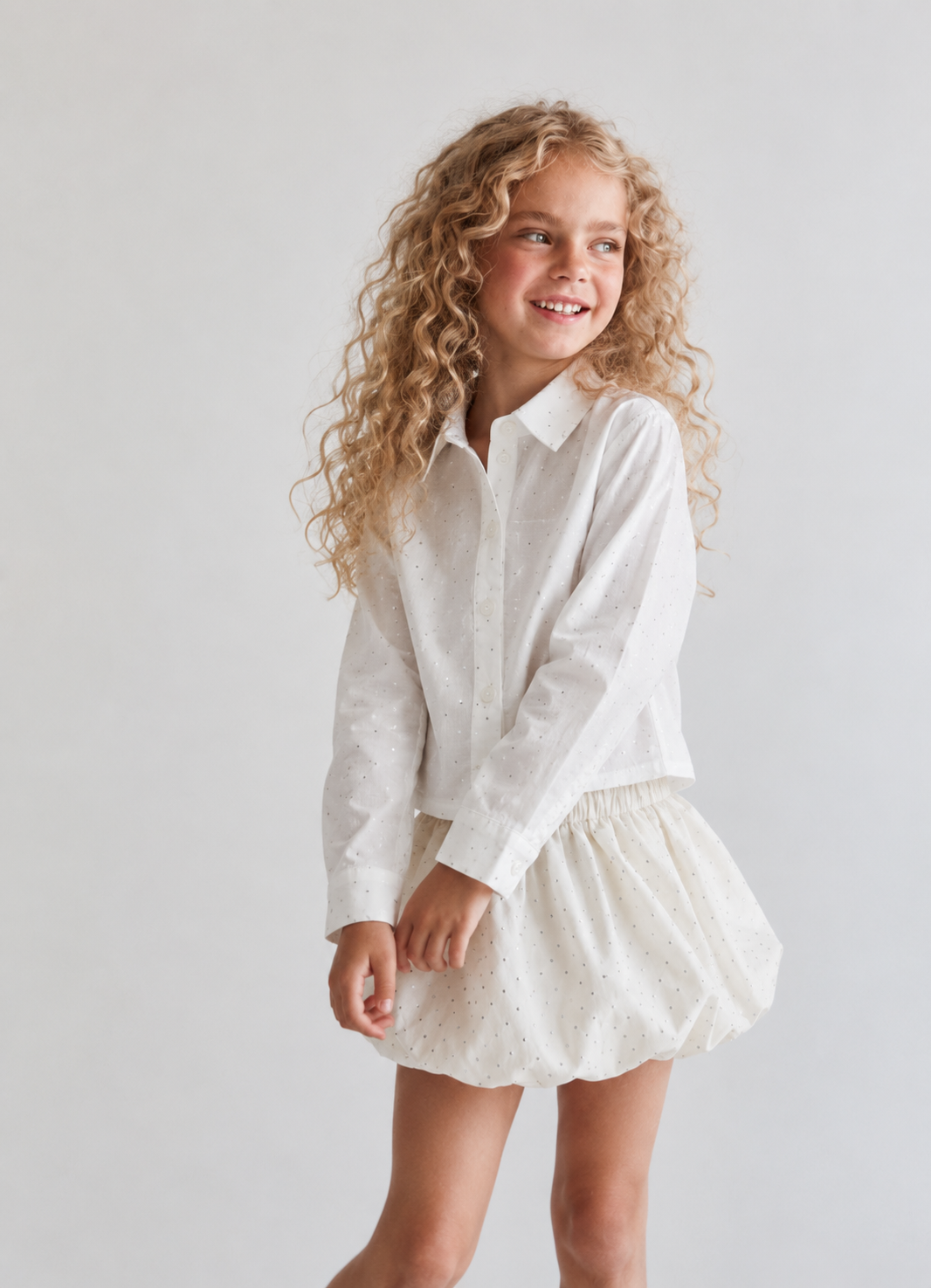 Girl sparkled shirt