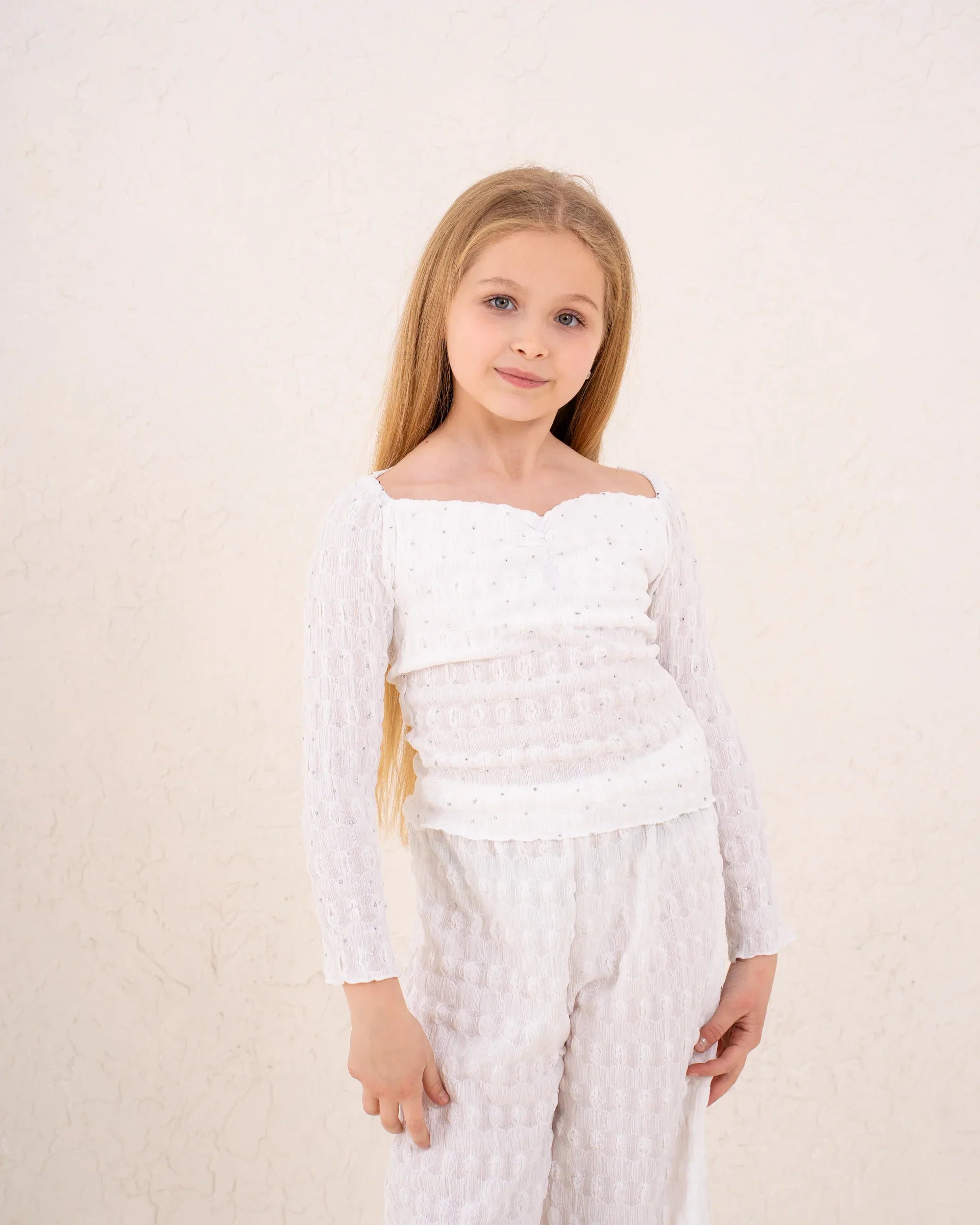 Girl crushed sparkled top - Venti