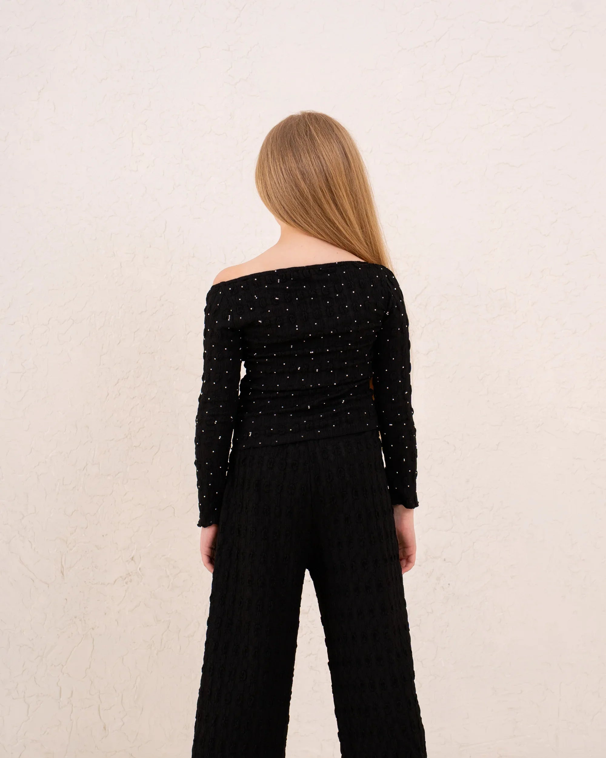 Girl crushed sparkled top - Venti