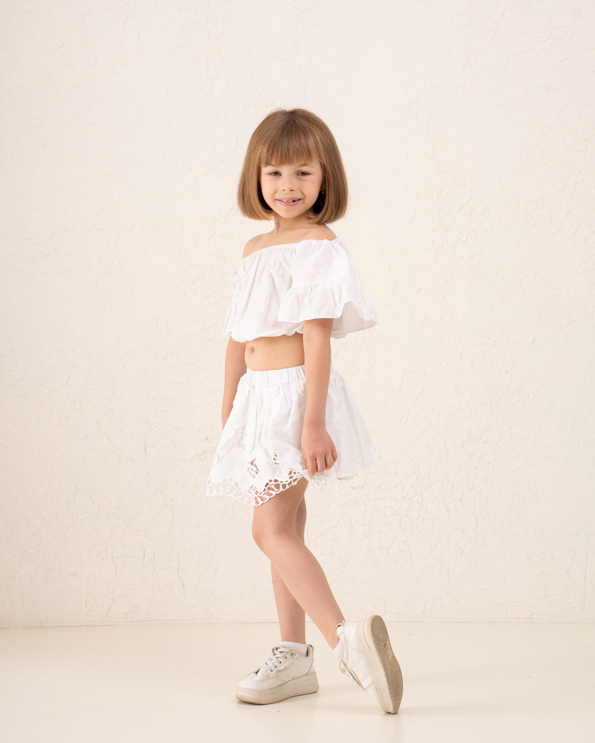 Girl embroidered skirt