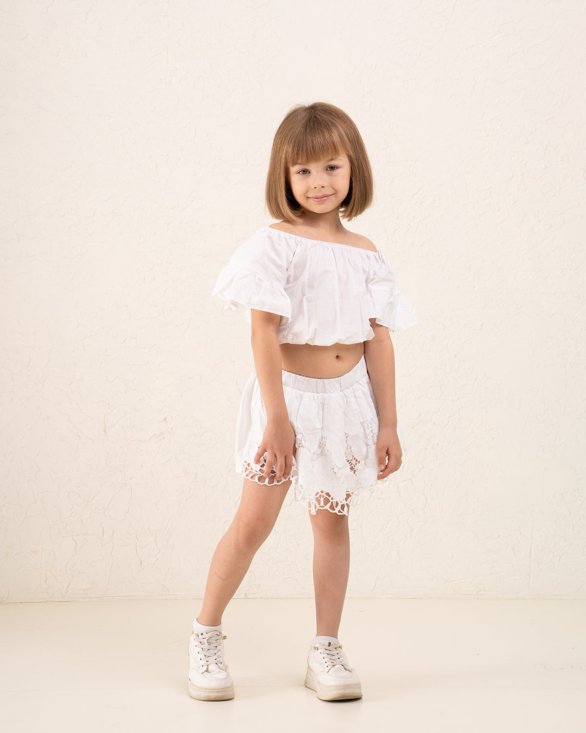 Girl embroidered skirt