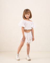 Girl embroidered skirt