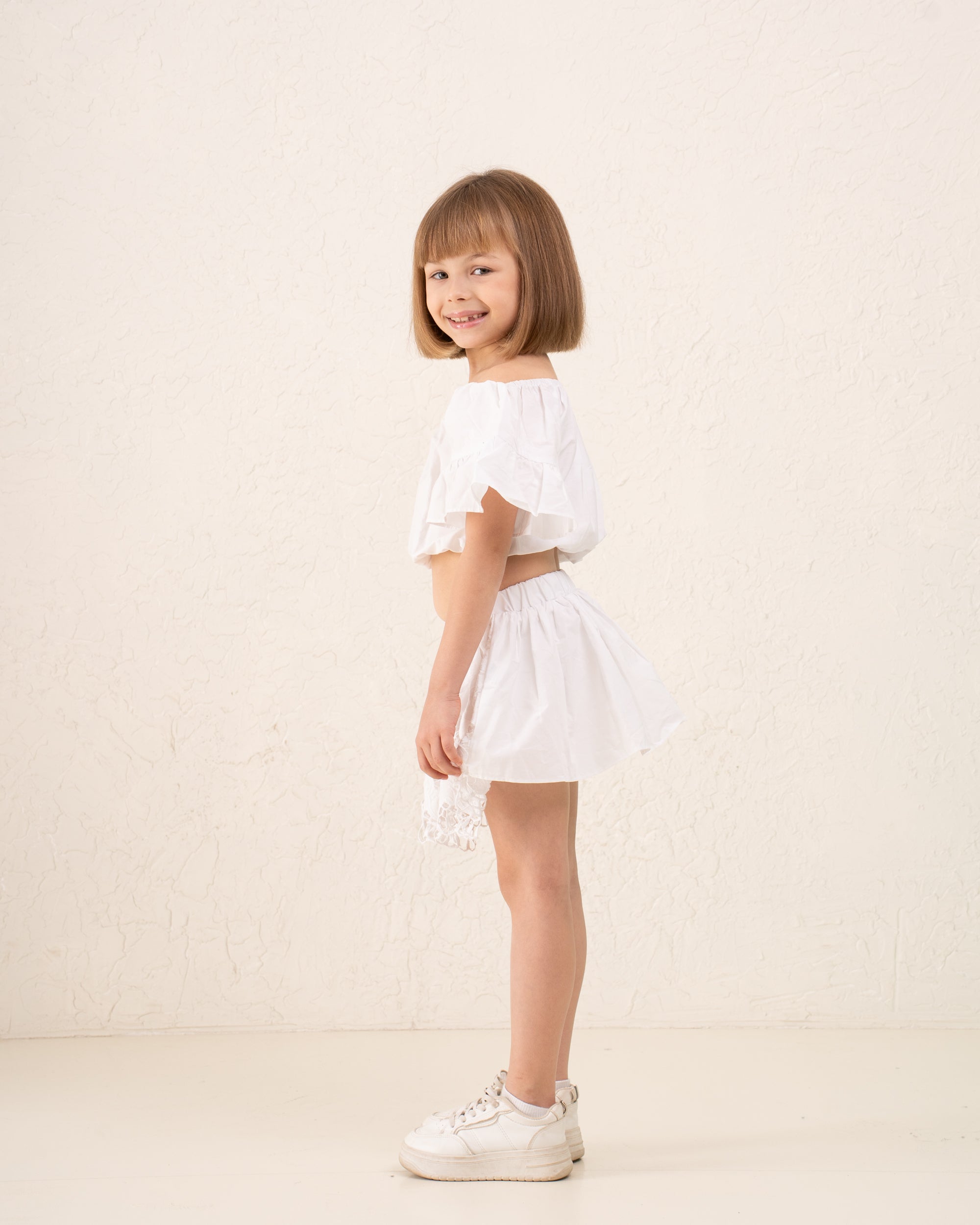Girl embroidered skirt