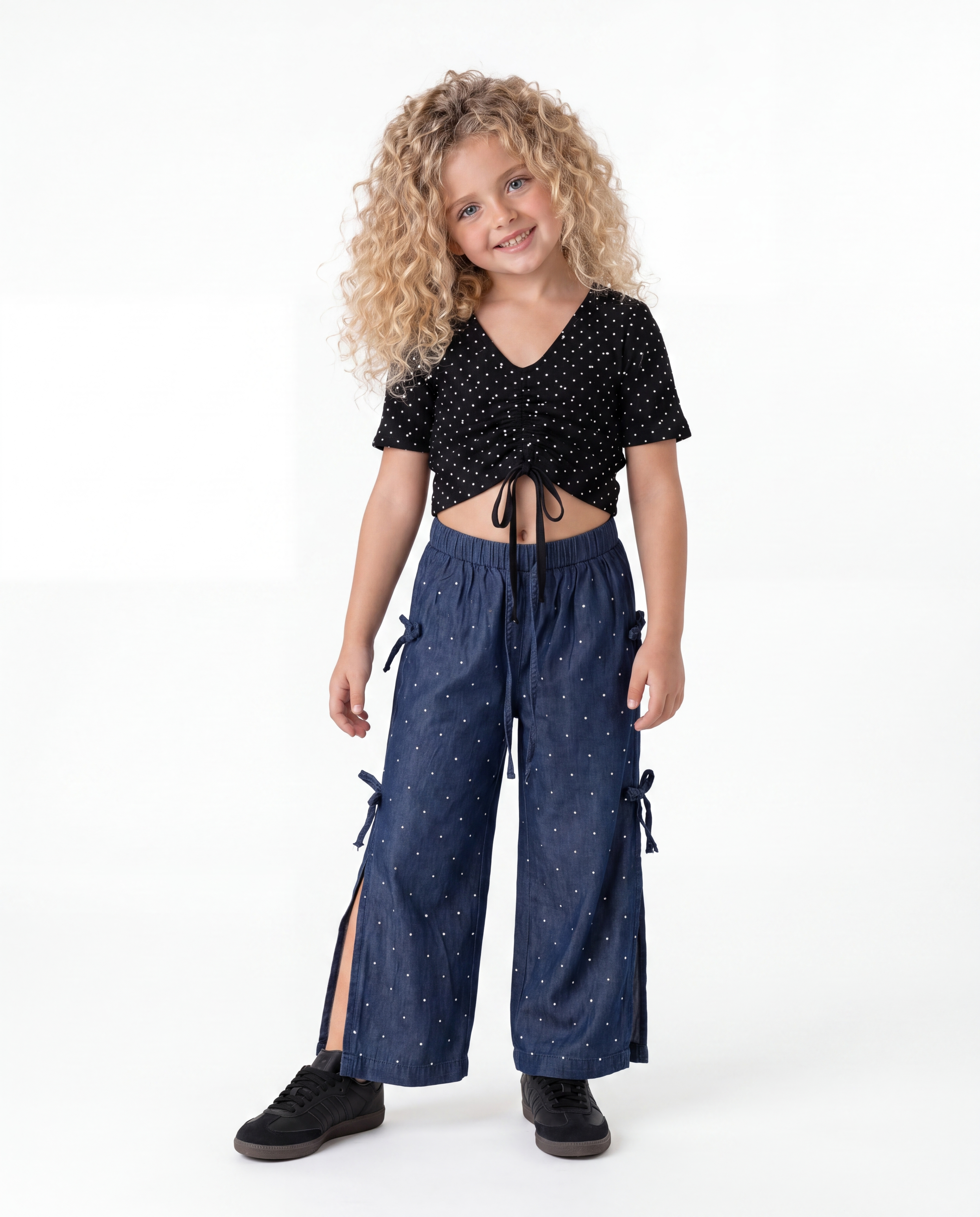 Girl Drawstring Polka