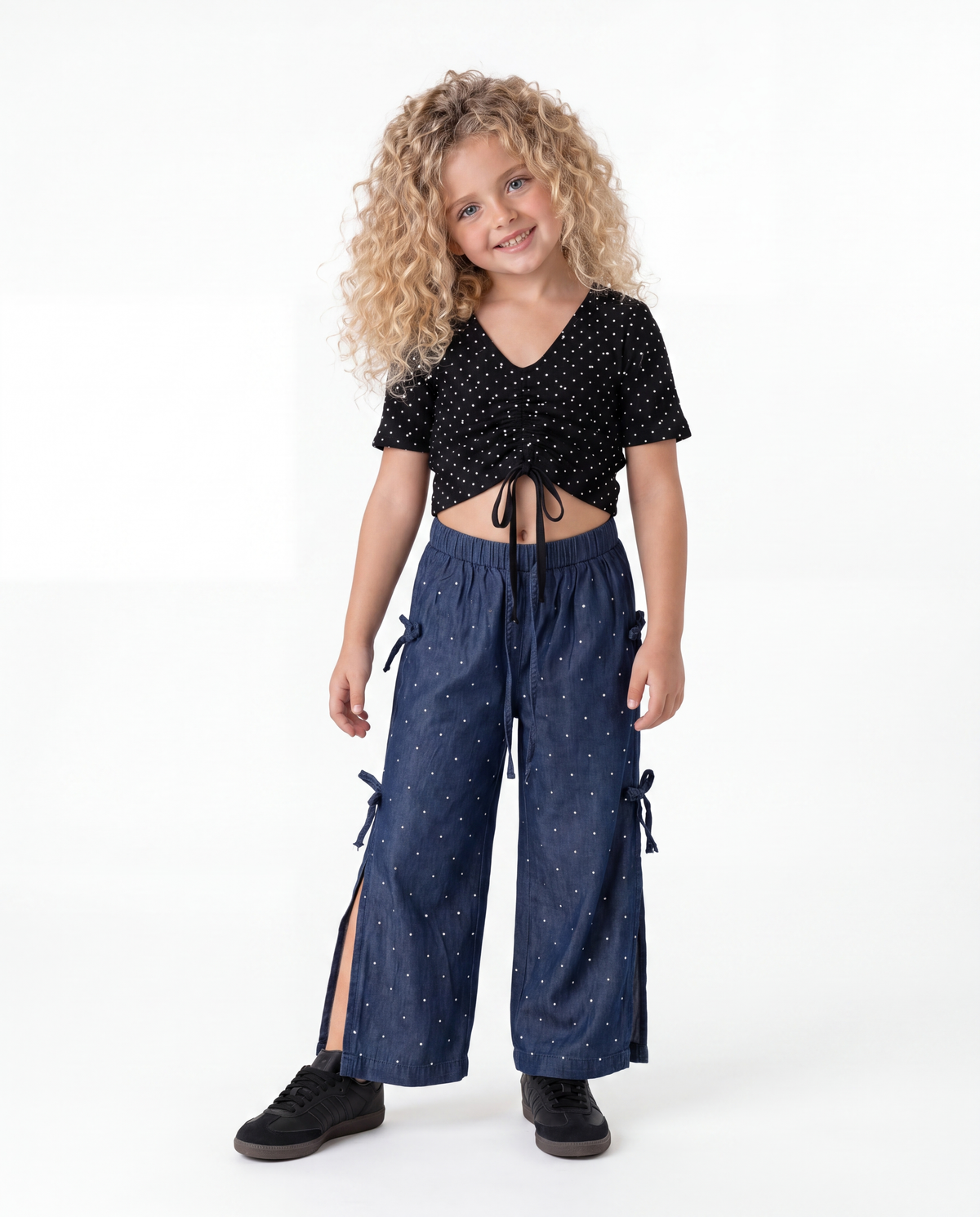Girl Drawstring Polka