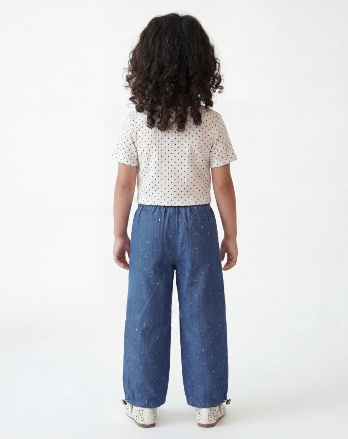 Girl Drawstring Polka