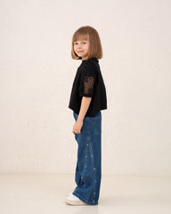 Lace & Cotton Top
