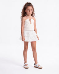 Metal Hoops Halter Top
