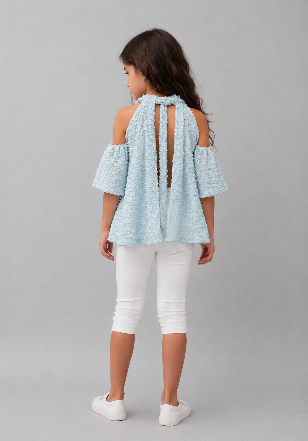 Girl back tie top