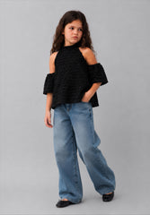 Girl back tie top