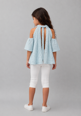 Girl back tie top