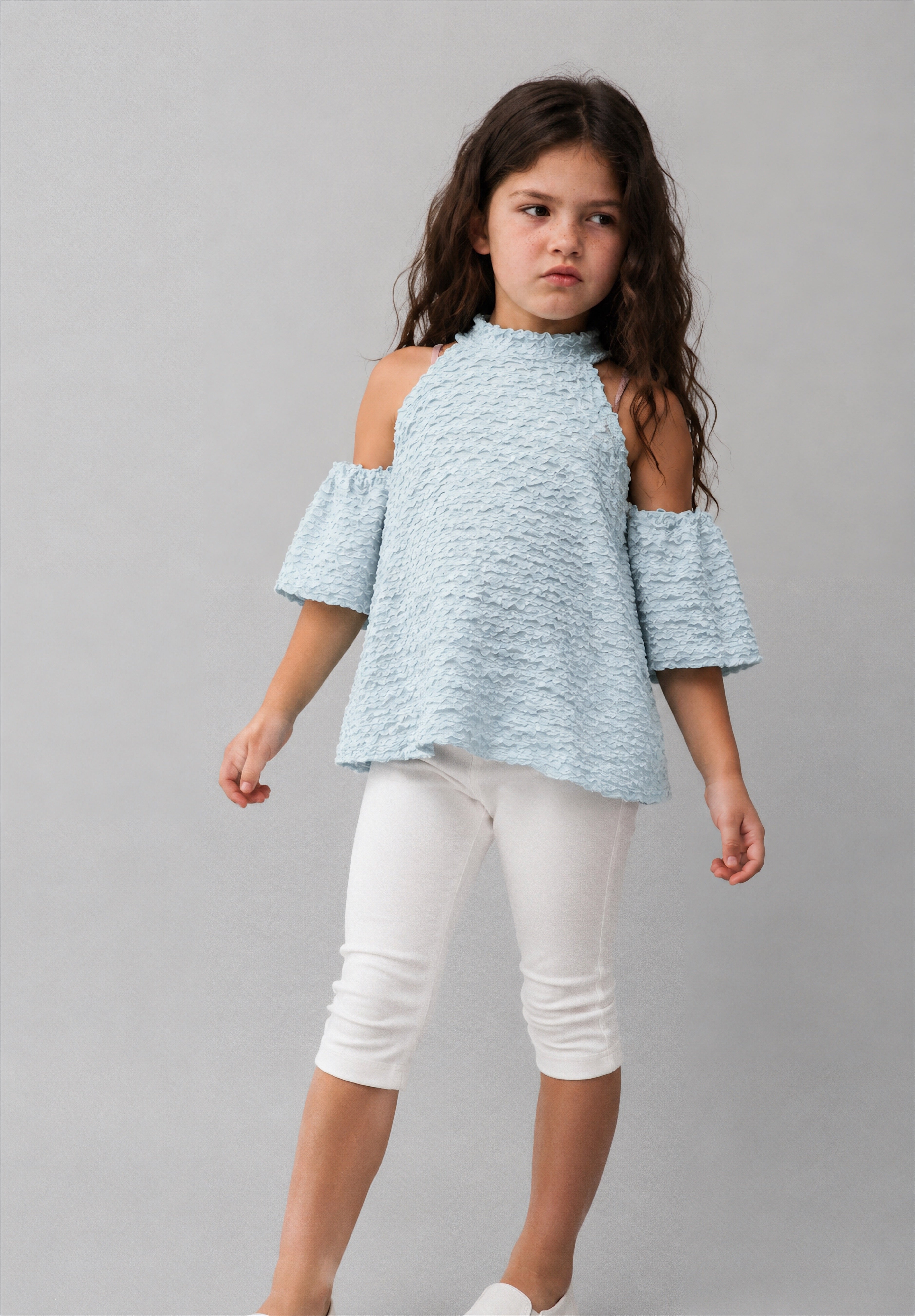 Girl back tie top