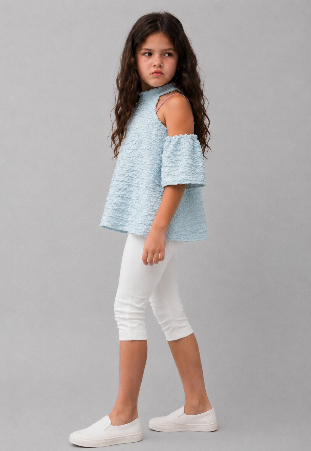 Girl back tie top