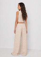 Girl textured knot top