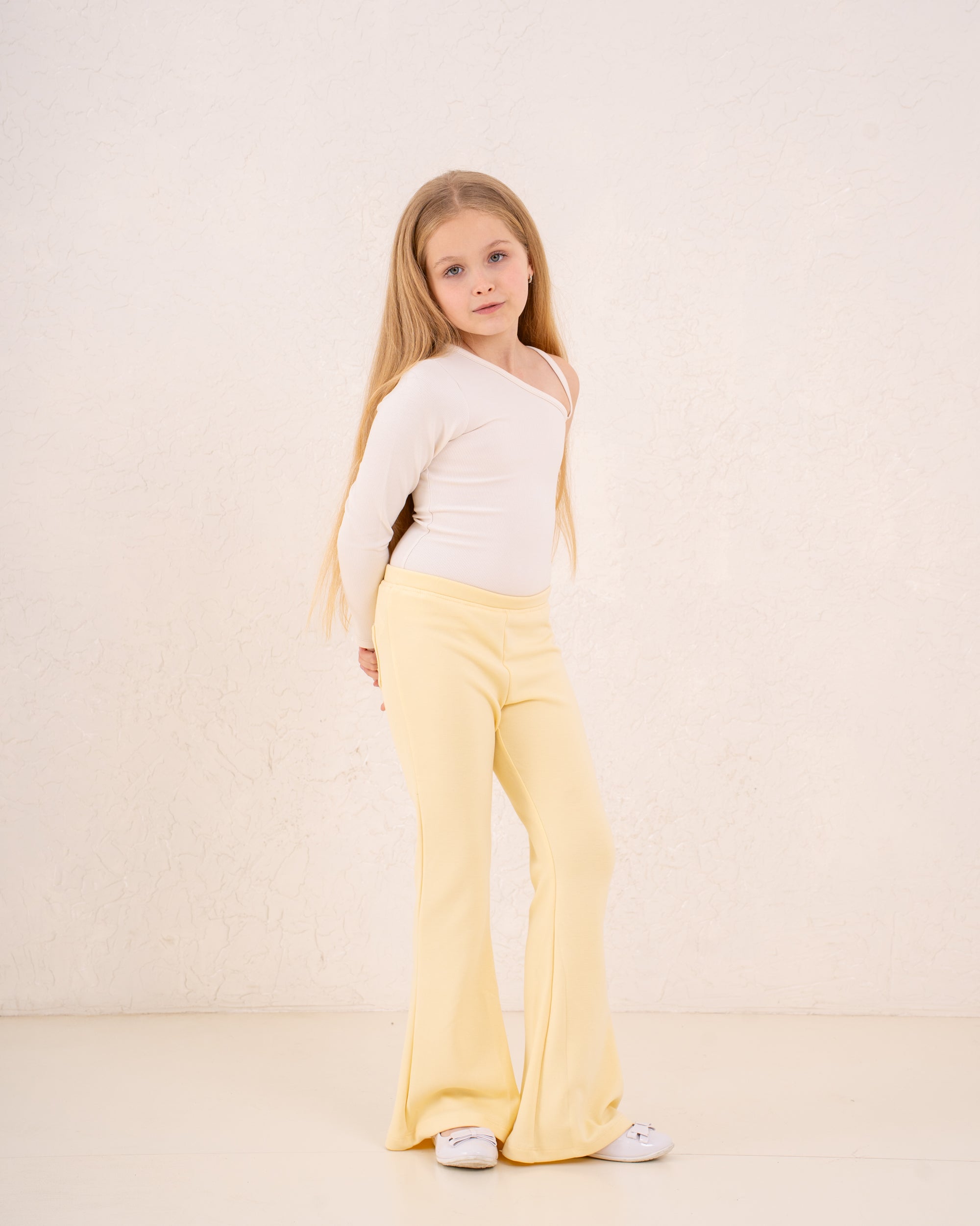 Girl star flared pants