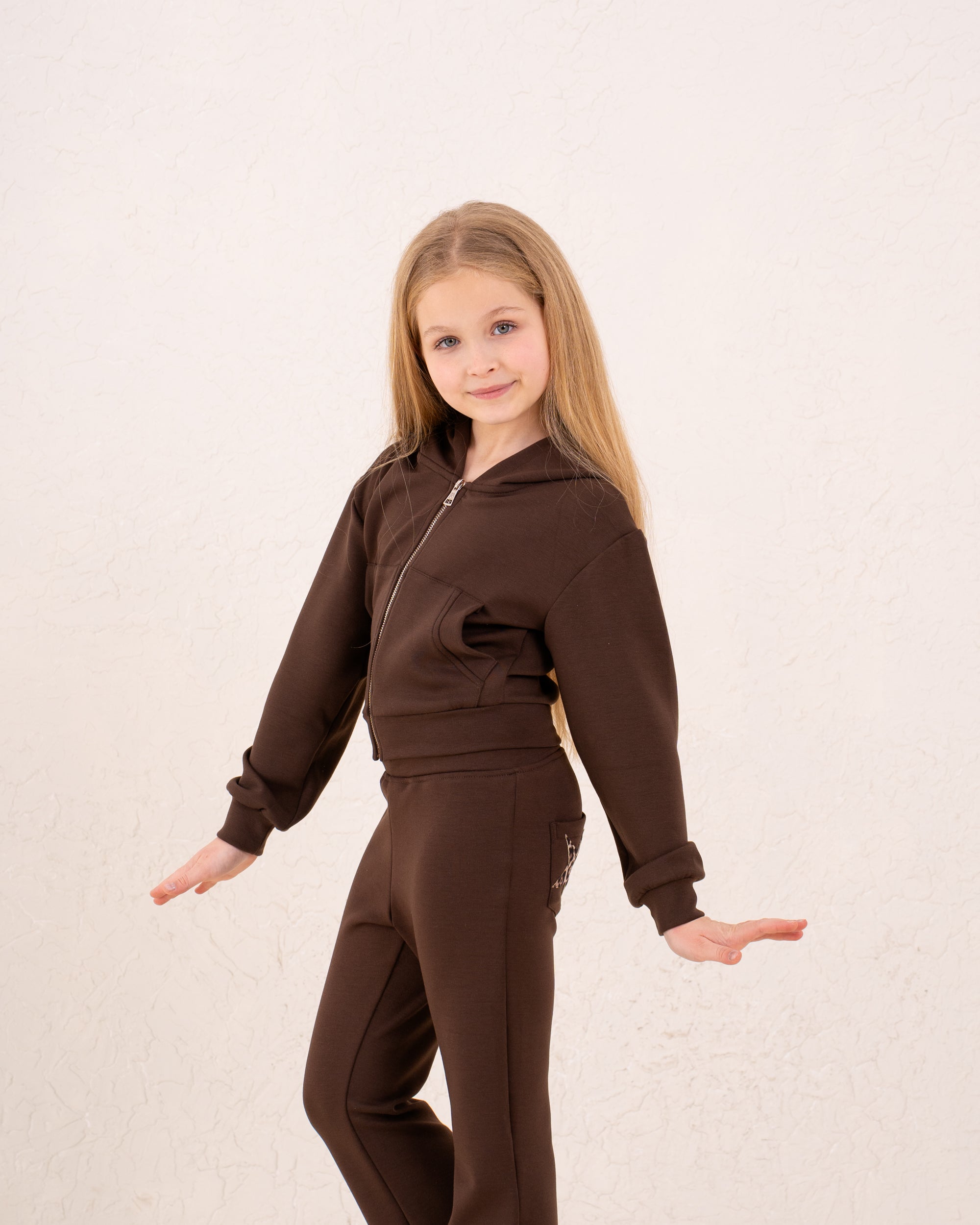 Girl star zip up jacket