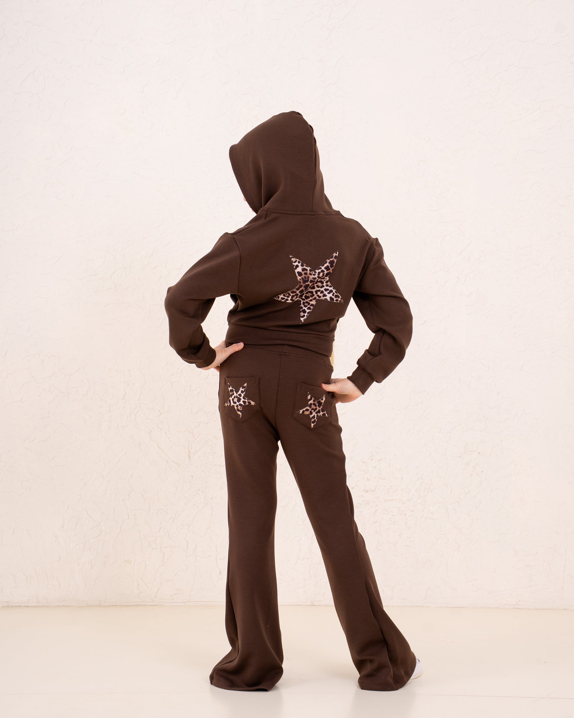 Girl star flared pants