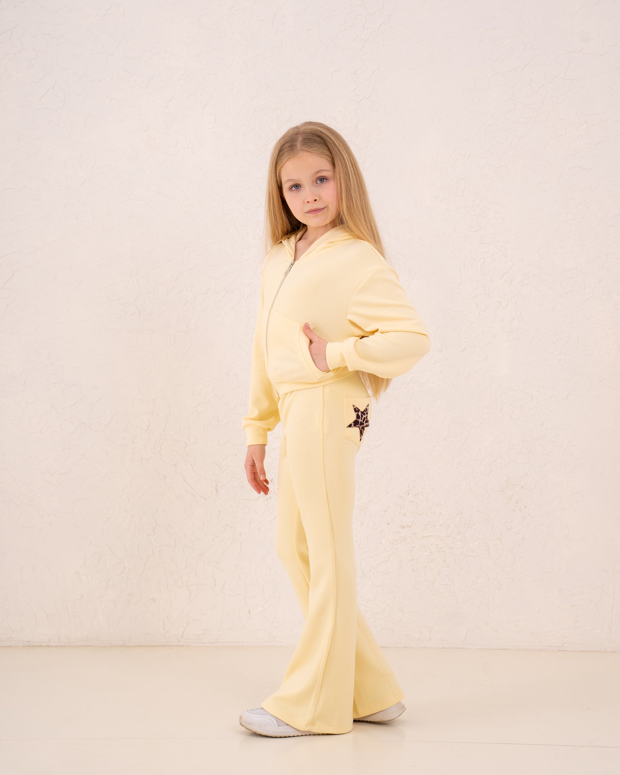 Girl star flared pants