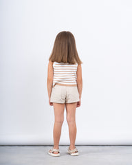 Girl knit striped tank top