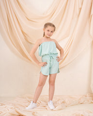 Girl crushed jumpsuit