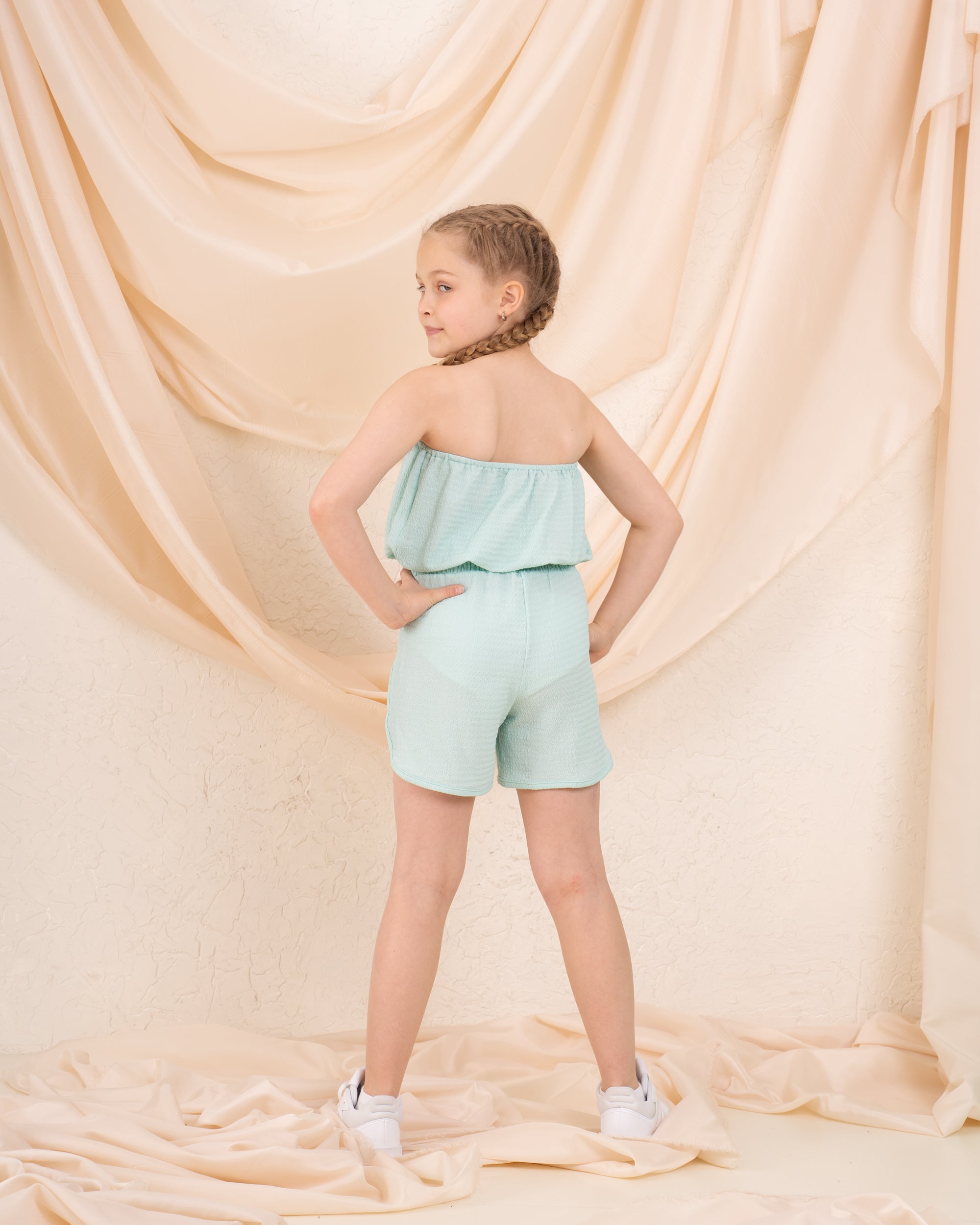 Girl crushed jumpsuit