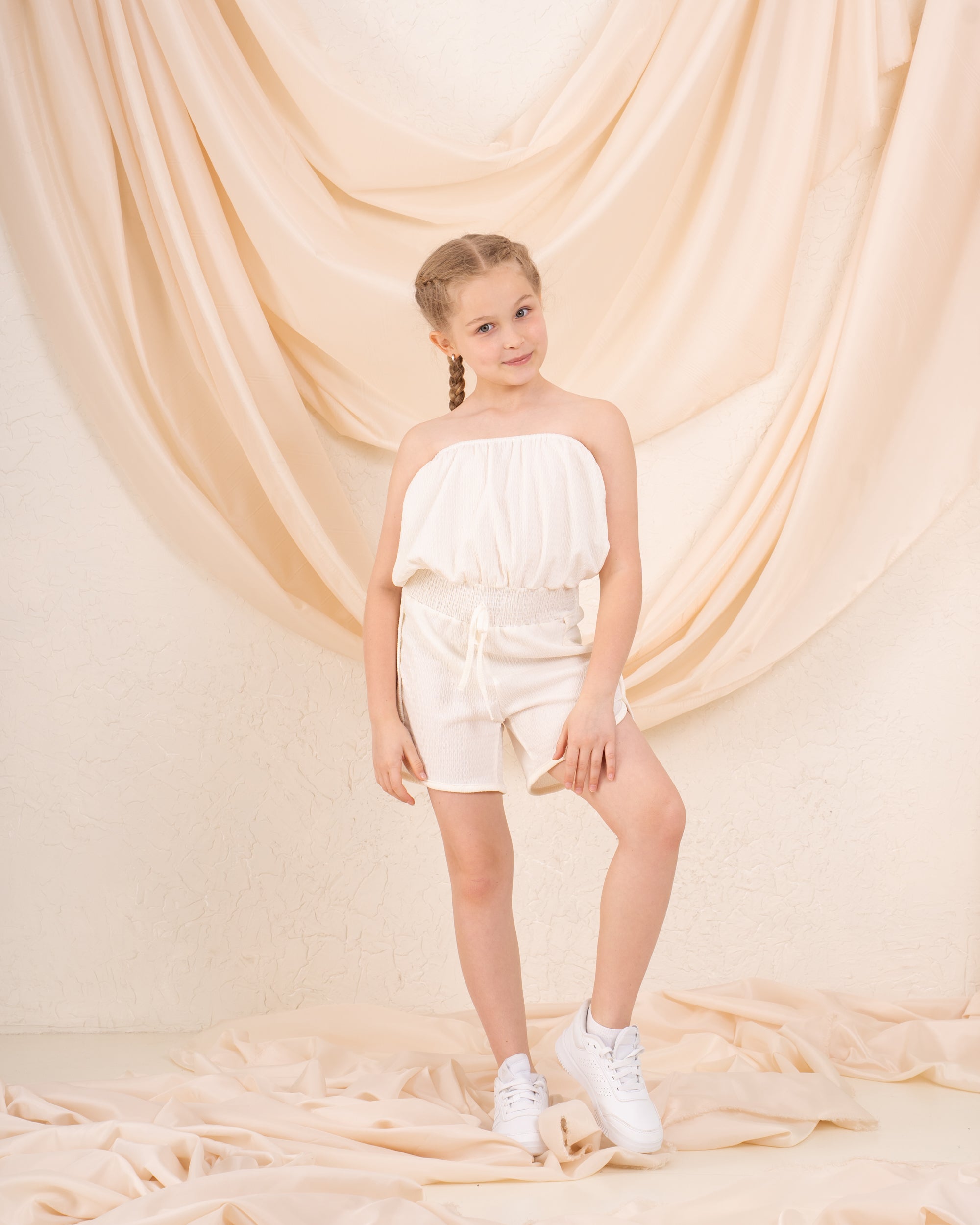 Girl crushed jumpsuit