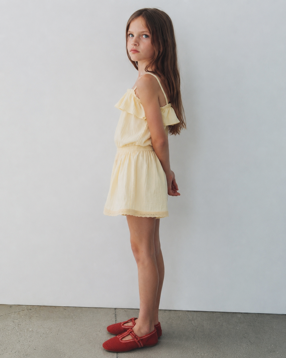 Girl high low jumpsuit