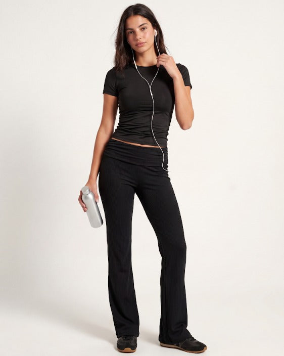 Teens Crushed Side-Ruched Flares