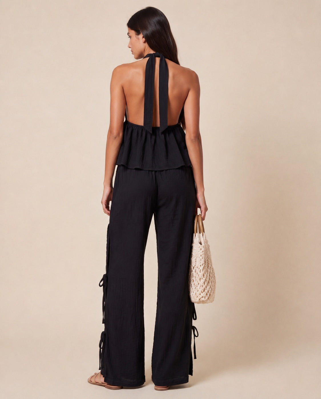 Teens Coastal Dream Black Pants