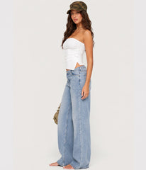 Teens high low tube top