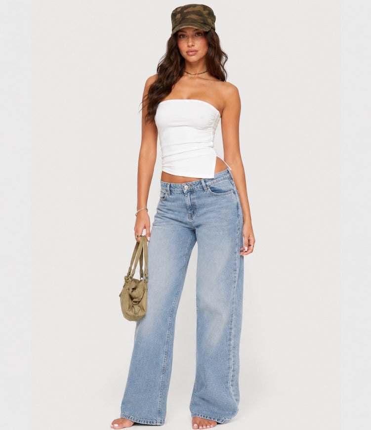 Teens high low tube top