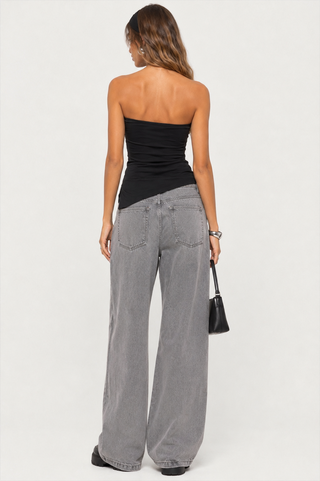 Teens high low tube top
