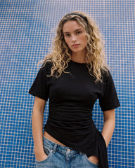 Women assymetric tshirt