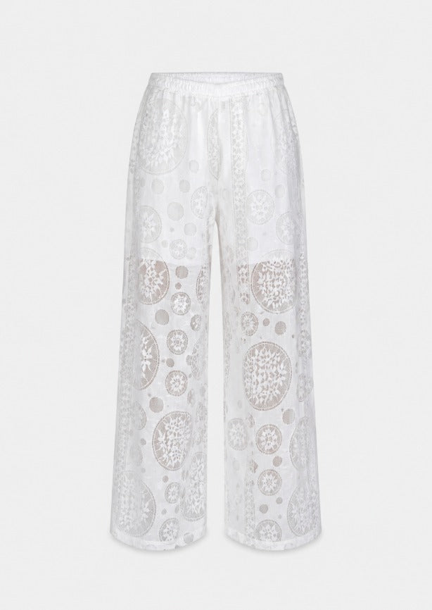 Woman Lace Wide-Leg Beach Pants