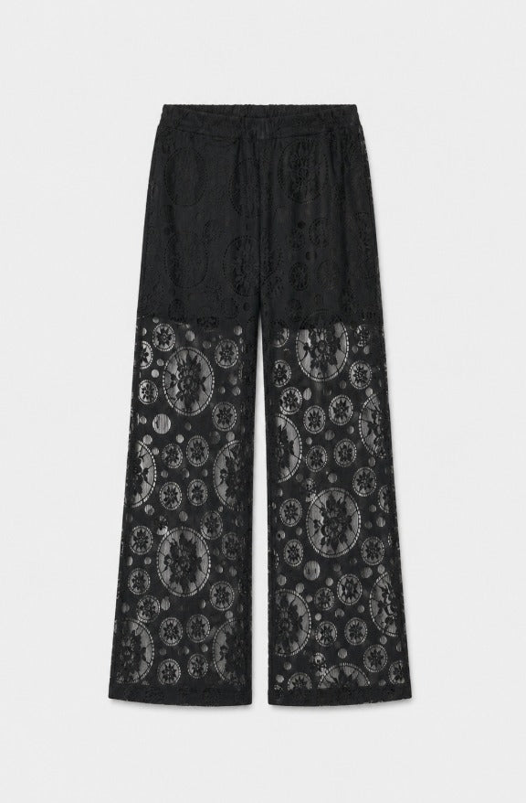 Woman Lace Wide-Leg Beach Pants