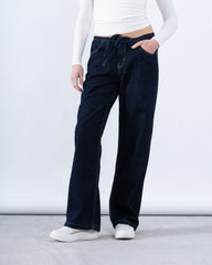 Drawstring Denim Pants