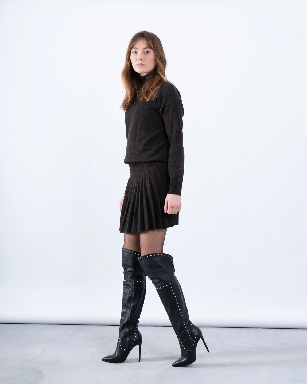 Knit Pleated Skirt - Venti